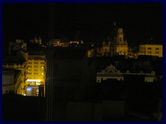 Valencia by night  - View from our hotel room, Astoria Palace